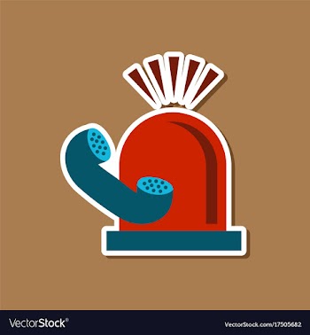 Paper sticker on stylish background of phone vector image