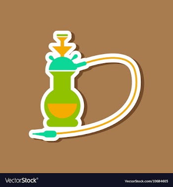 Paper sticker on stylish background of smoke vector image