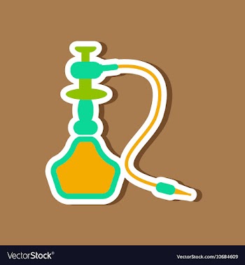 Paper sticker on stylish background of smoke vector image