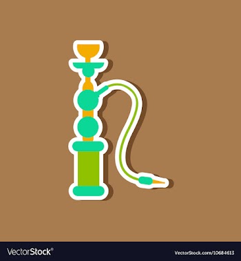 Paper sticker on stylish background of smoke vector image