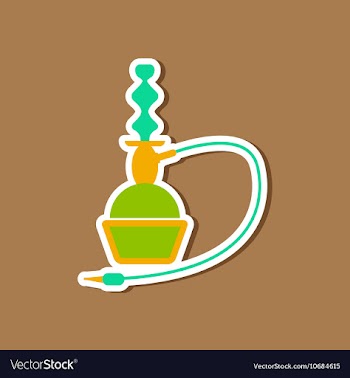Paper sticker on stylish background of smoke vector image