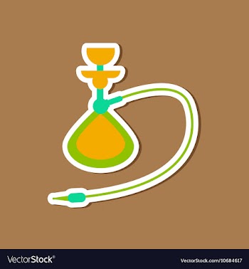 Paper sticker on stylish background of smoke vector image