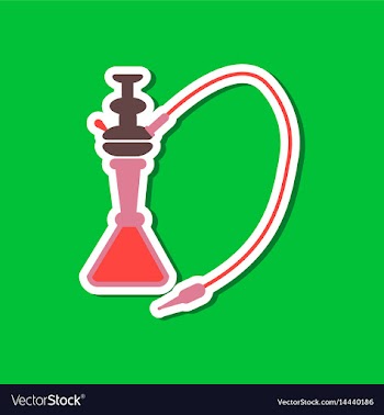 Paper sticker on stylish background of smoke vector image