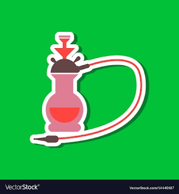 Paper sticker on stylish background of smoke vector image