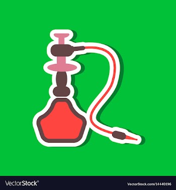 Paper sticker on stylish background of smoke vector image