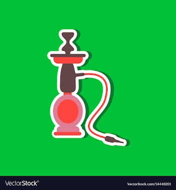 Paper sticker on stylish background of smoke vector image