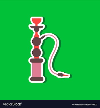 Paper sticker on stylish background of smoke vector image