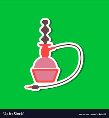 Paper sticker on stylish background of smoke vector image