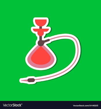 Paper sticker on stylish background of smoke vector image