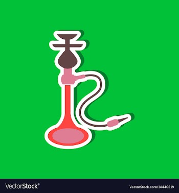 Paper sticker on stylish background of smoke vector image