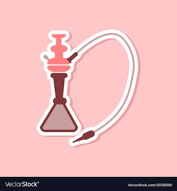 Paper sticker on stylish background of smoke vector image