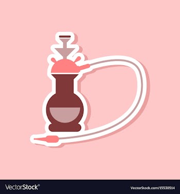 Paper sticker on stylish background of smoke vector image
