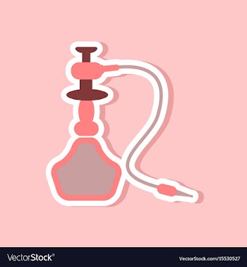 Paper sticker on stylish background of smoke vector image