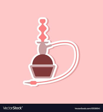 Paper sticker on stylish background of smoke vector image