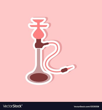 Paper sticker on stylish background of smoke vector image