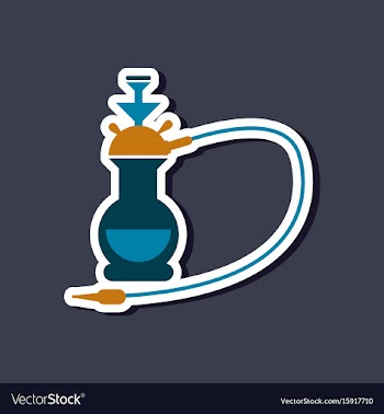 Paper sticker on stylish background of smoke vector image