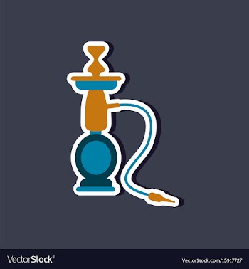 Paper sticker on stylish background of smoke vector image