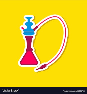 Paper sticker on stylish background of smoke vector image