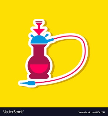 Paper sticker on stylish background of smoke vector image