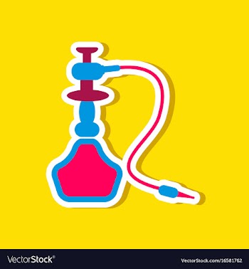 Paper sticker on stylish background of smoke vector image