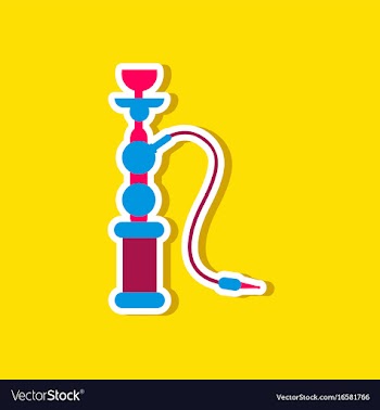 Paper sticker on stylish background of smoke vector image
