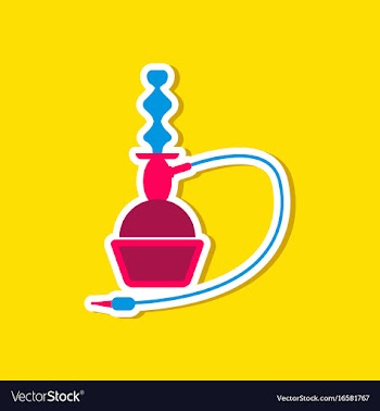Paper sticker on stylish background of smoke vector image