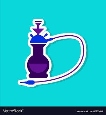 Paper sticker on stylish background of smoke vector image