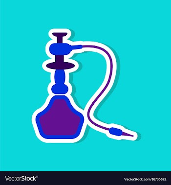 Paper sticker on stylish background of smoke vector image