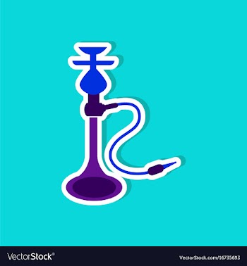 Paper sticker on stylish background of smoke vector image