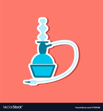 Paper sticker on stylish background of smoke vector image