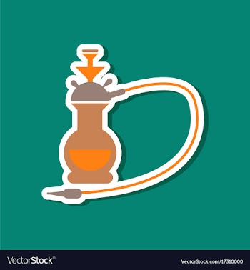Paper sticker on stylish background of smoke vector image