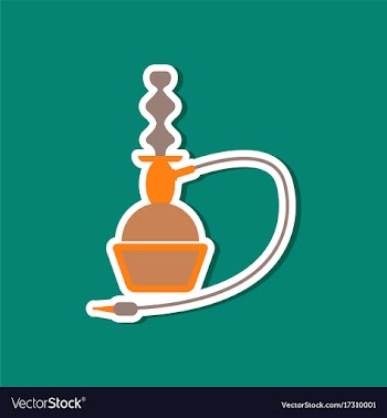 Paper sticker on stylish background of smoke vector image