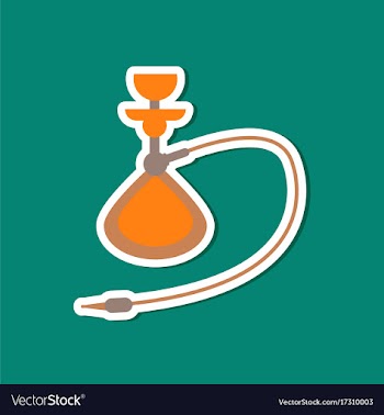 Paper sticker on stylish background of smoke vector image