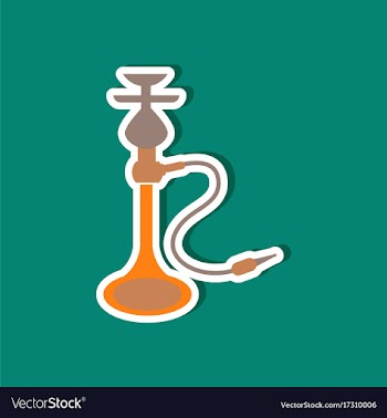 Paper sticker on stylish background of smoke vector image