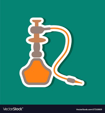 Paper sticker on stylish background of smoke vector image