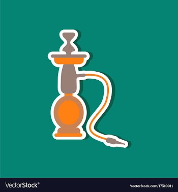 Paper sticker on stylish background of smoke vector image