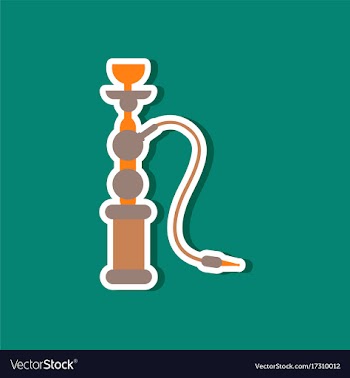 Paper sticker on stylish background of smoke vector image