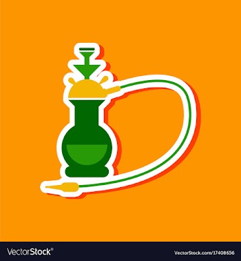 Paper sticker on stylish background of smoke vector image