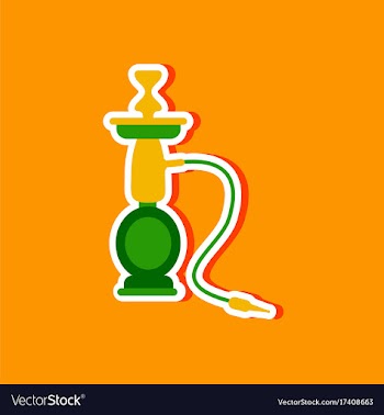 Paper sticker on stylish background of smoke vector image