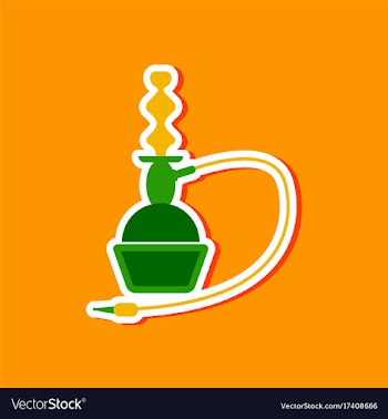 Paper sticker on stylish background of smoke vector image