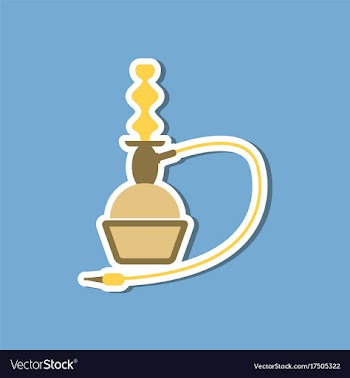 Paper sticker on stylish background of smoke vector image