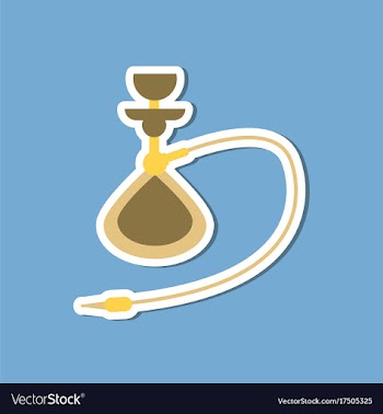 Paper sticker on stylish background of smoke vector image