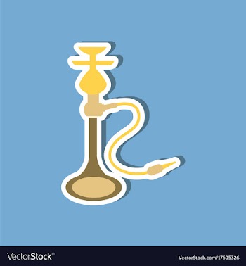 Paper sticker on stylish background of smoke vector image