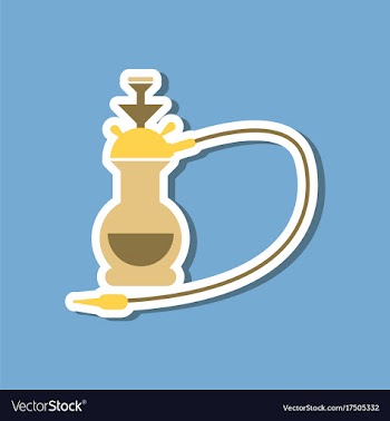 Paper sticker on stylish background of smoke vector image