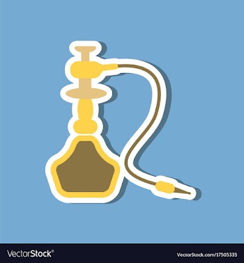 Paper sticker on stylish background of smoke vector image