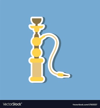 Paper sticker on stylish background of smoke vector image
