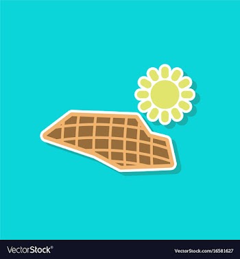 Paper sticker on stylish background of solar vector image