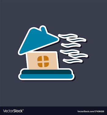 Paper sticker on stylish background of storm the vector image