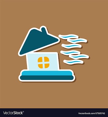 Paper sticker on stylish background of storm the vector image