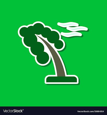 Paper sticker on stylish background of strong wind vector image